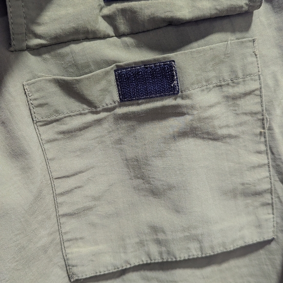 Eddie Bauer Mens Shorts Hybrid Green Nylon Swim Trunks Mesh Lined Drawstring XL - Picture 7 of 10